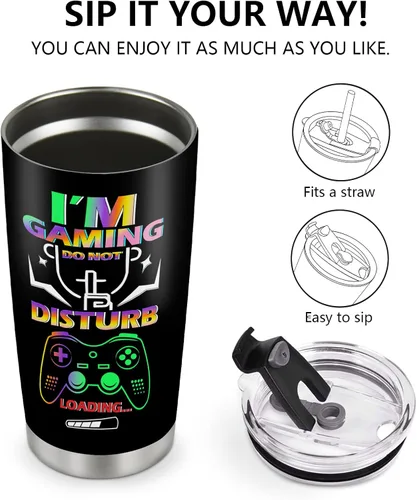 Miniatura 4 de Jekeno Vaso de regalo para niños, hombres, niños, adolescentes, control de juegos, regalo de Pascua, cumpleaños, Navidad, hijo, marido, padre, papá