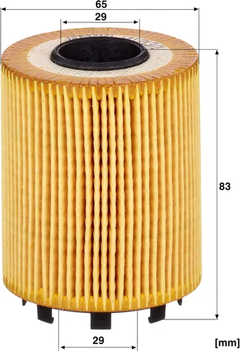 Miniatura 3 de Mann Filter HU 713/1 cartucho de filtro de aceite de repuesto compatible con Dodge Dart (2013-2016), FIAT 500 (2012-2017), 124 Spider (2017), 500L