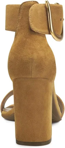 Miniatura 3 de Aerosoles Sandalias de tacón Landon para mujer, Bronceado Gamuza