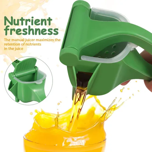 Miniatura 5 de Exprimidor manual manual de 2 piezas para cítricos y limones, naranjas y granadas, fácil de operar, conserva la frescura de los nutrientes