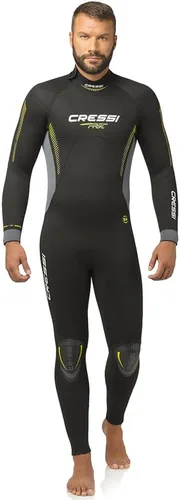 Cressi Traje de neopreno completo para hombre con cremallera trasera para buceo y actividades acuáticas - Rápido 0.197 in: diseñado en Italia
