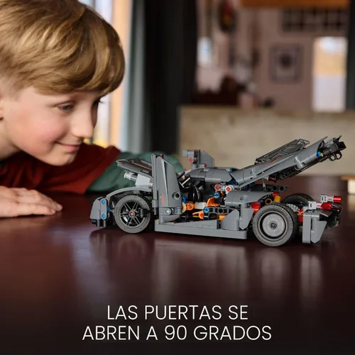 Miniatura 6 de LEGO Technic Koenigsegg Jesko Absolut - Hiperauto gris, juego de construcción de autos deportivos para niños y niñas, carreras de vehículos