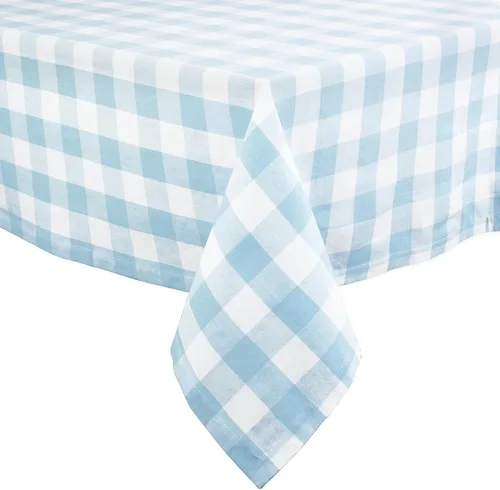 Miniatura 2 de DII Buffalo Check Collection, Mantel Clásico de Granja, Mantel, 60x84, Azul Claro y Blanco