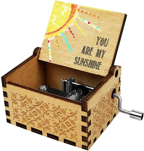 Miniatura 8 de Caja de música La Bella y La Bestia, regalo de madera para San Valentín, Navidad, cumpleaños, aniversario para esposa, novia, marido, novio, niña
