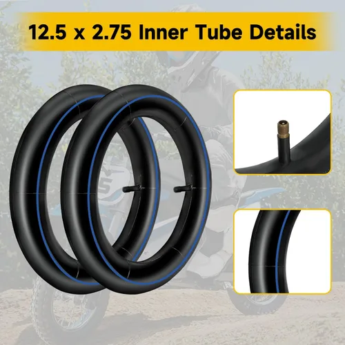Miniatura 8 de HIAORS Repuesto de tubo interior de 12.5 x 2.75 (12-1/2x2.75) para Razor MX350 ZR350 Mini Dirt Bike Dune Buggy Rocket X-Treme X-560 E-Bikes EZIP