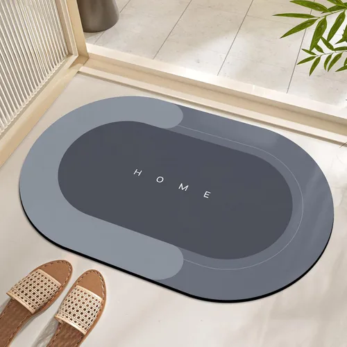 TOKLYUIE Tapete de baño superabsorbente, tapetes de baño de secado rápido, tapete de piso para sala de estar superabsorbente, parte inferior de goma