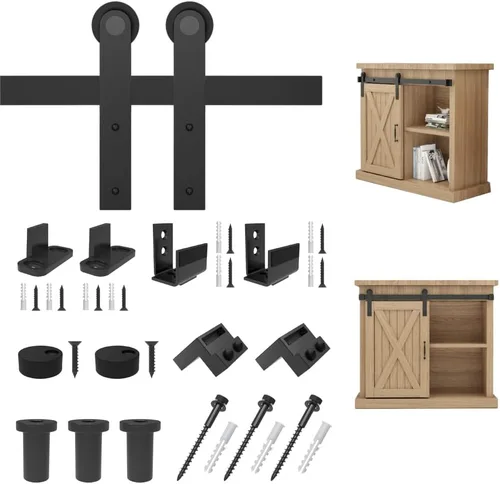 Miniatura 14 de ZEKOO - Mini herrajes para puerta tipo granero