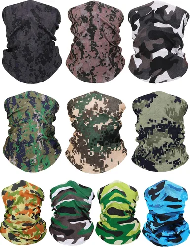 Miniatura 8 de 10 bandanas sin costuras, bufanda mágica, polaina para el cuello, sin costuras, a prueba de polvo, calentador de cuello