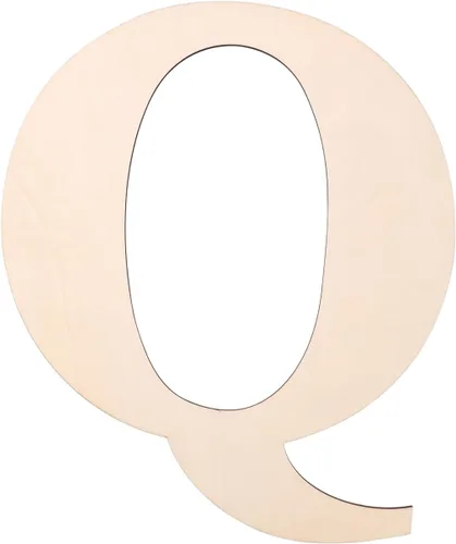 Miniatura 8 de Letra de madera de 12 pulgadas, letras de madera para decoración de pared, letras de madera en blanco sin terminar de 1/5 pulgadas para decoración
