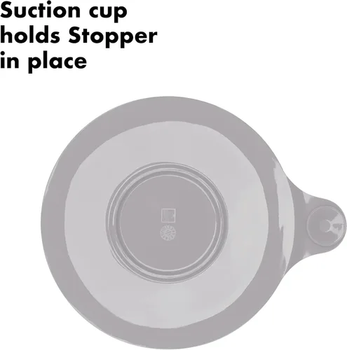 Miniatura 3 de OXO Good Grips Tapón para Tina de Silicona/Acero Inoxidable, Gris