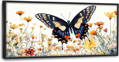 Miniatura 154 de Cuadros Grandes Enmarcados Arte de Pared para Sala de Estar, Lobos del Bosque Decoración de Pared de Gran Tamaño Lobo Animal Impresión en Lienzo