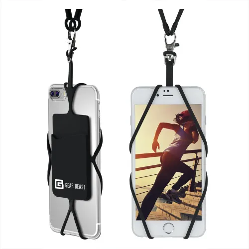 Miniatura 11 de Gear Beast - Correa universal para teléfono celular compatible con iPhone, Galaxy y la mayoría de teléfonos inteligentes, incluye soporte para Rosa