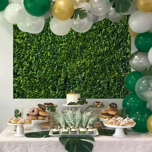 Miniatura 5 de Art Studio Fondos de fotografía de hojas verdes, primavera, naturaleza, safari, decoración de fiesta, al aire libre, recién nacido, baby shower