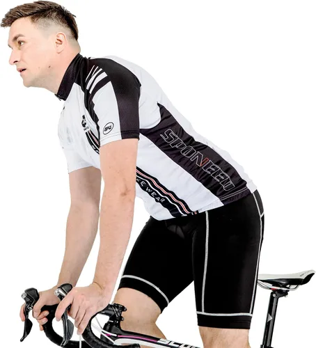 Miniatura 8 de sponeed Conjunto de traje de ciclismo para hombre, camiseta de ciclismo de carretera, pantalones cortos de ciclismo de trianthlon