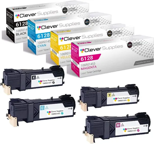 Miniatura 247 de CS compatible Xerox Phaser 6510/WorkCentre 6515 (106r03480) 2 cartuchos de tóner negro para Phaser 6510, WorkCentre 6515 2 negro
