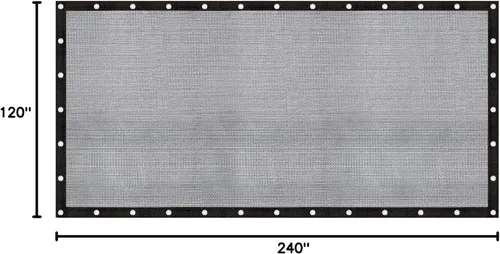 Miniatura 9 de Cool Area 60-70% - Lona de malla de 10 x 20 pies con ojales, malla para patio, toldo, jardín, porche, invernadero, piscinas, camión volquete