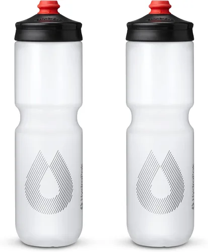 Miniatura 12 de HydraPak Breakaway Surge - Botella de agua ligera para bicicleta, paquete de 2 (20 onzas, 25 onzas, 30 onzas), botella de alto flujo, ciclismo