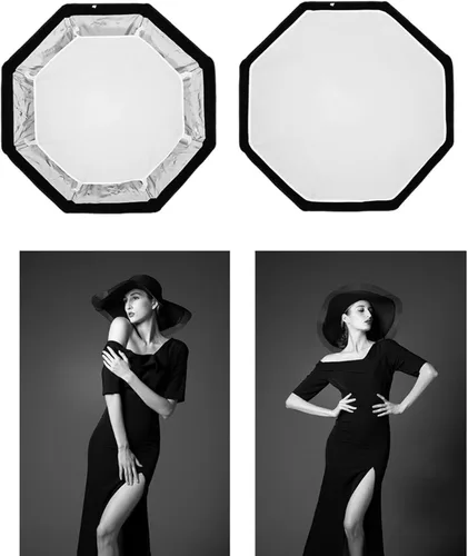 Miniatura 9 de Triopo Softbox 55 cm/21.6 pulgadas, paraguas octogonal para fotografía, para Godox V860II V860III V850II V850III TT600 TT685 TT685II YN560 III IV