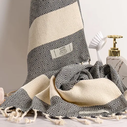 Miniatura 6 de EPHESUS TOWELS Toallas de mano – Juego de 2 18 x 30 pulgadas – Toalla de mano turca decorativa para baño, cocina, invitados, cara, cabello, té