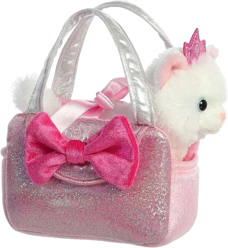 Miniatura 2 de Aurora Fashion Fancy Pals Trendy Sparkle Pink - Peluche con elegante bolso para divertirse con disfraz, perfecto para niños de 3 años, disfraces
