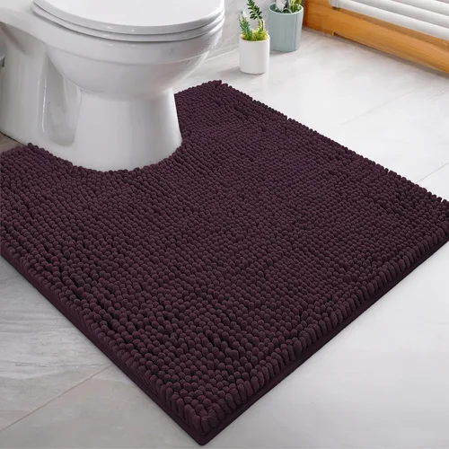 Miniatura 28 de LuxUrux Tapete de microfibra afelpada, de felpilla extrasuave, pelo largo de 1 pulgada, muy absorbente, para baño o ducha, lavar y secar a máquina
