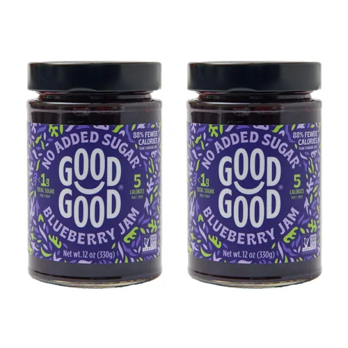Miniatura 11 de GOOD GOOD Cherry Jam - Sin azúcar añadida - Bajo en calorías - Sin gluten y vegano - Apto para diabéticos y keto - 12 oz / 330 g (paquete de 1)