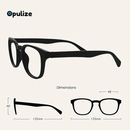 Miniatura 2 de OPULIZE Gafas de lectura POP y lentes de sol de lectura para mujeres y hombres, marco redondo mate resistente a los arañazos con bisagras de Paquete