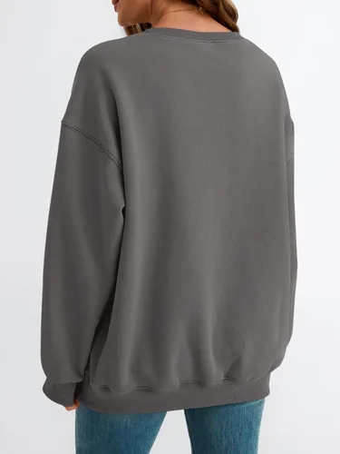 Miniatura 19 de EFAN Sudaderas de gran tamaño con cuello redondo Y2K para mujer, sudaderas con capucha para otoño, moda 2025, ropa para adolescentes y niñas, lindo