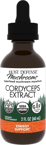 Host Defense Extracto de Cordyceps - Suplemento de apoyo inmunológico y energético - Suplemento de salud renal con Cordyceps - Apoyo físico para