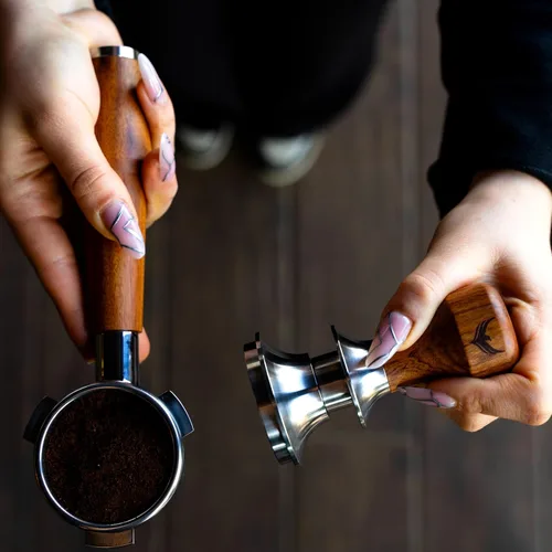 Miniatura 4 de Kit de accesorios de espresso de 2.126 in para Breville incluye manipulación de resorte, portafiltro sin fondo, caja de golpeo, juego de embudo