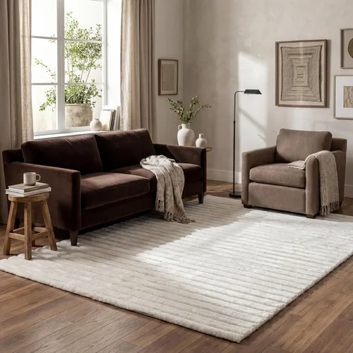 nuLOOM SuperiorWash Collection Kai en Blanco Cremoso, 3'9" x 6', Alfombra de Área Suaves y Acogedor, de Alto Tráfico, Resistente a Manchas, Fácil de