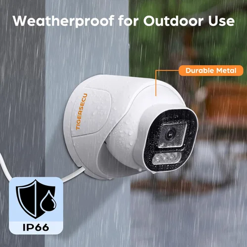 Miniatura 5 de TIGERSECU Cámara de seguridad domo gran angular de 5 MP para TVI, CVI, AHD, CVBS DVR, resistente a la intemperie para uso en interiores