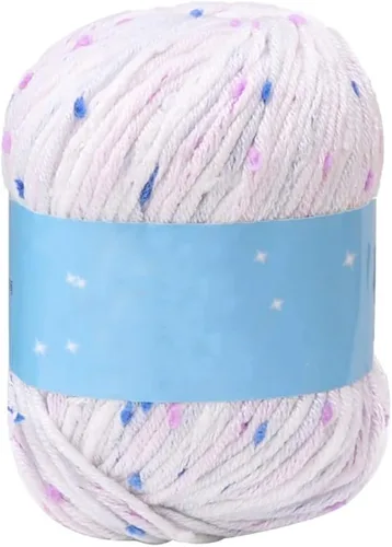 Miniatura 11 de Hilo de coser para tejer con puntos de 1.76 oz, bufanda, suéter, sombrero, ganchillo artesanal, hilo de lana elegante, simple, suave y cómodo