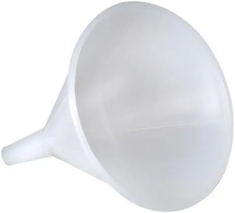 Miniatura 5 de Soro Essentials - Embudo de plástico de 8 onzas de ancho de 4 pulgadas de ancho, color blanco- Embudo de cocina para llenar botellas, frascos