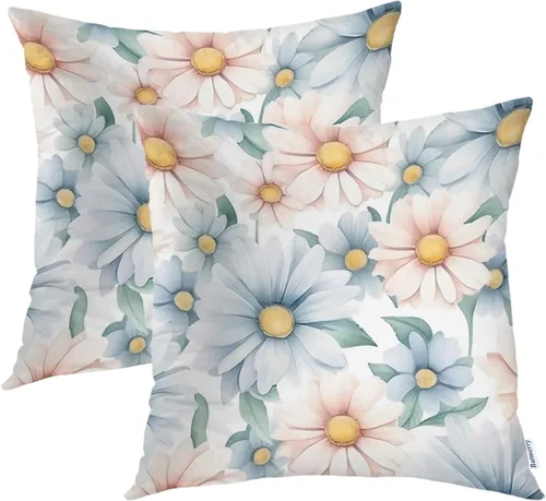 Miniatura 39 de Batmerry Black Cat Green Leaves Throw Pillow Covers, Cat Among Foliage Decorative Pillow Covers Digital Printing Blended Fabric for Couch Sofa Bed