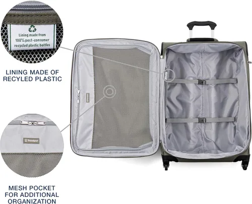 Miniatura 190 de Travelpro Maxlite 5 - Juego de 2 piezas de equipaje de mano de tela, expandibles con 4 ruedas giratorias, bolso blando para debajo del asiento, Negro