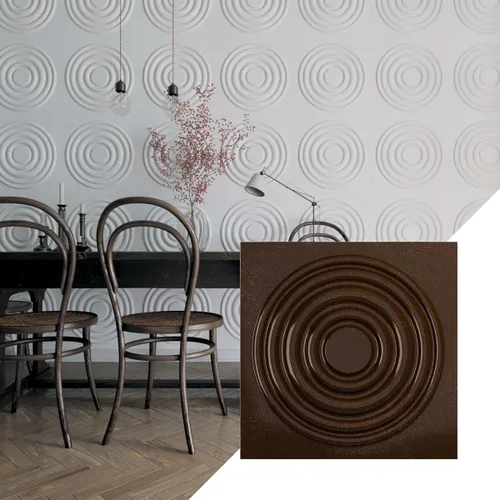 Miniatura 21 de Ekena Millwork WP20X20WDWH 19 5/8 pulgadas de ancho x 19 5/8 pulgadas de alto Wade EnduraWall Decorativo 3D Panel de pared cubre 2.67 pies cuadrados