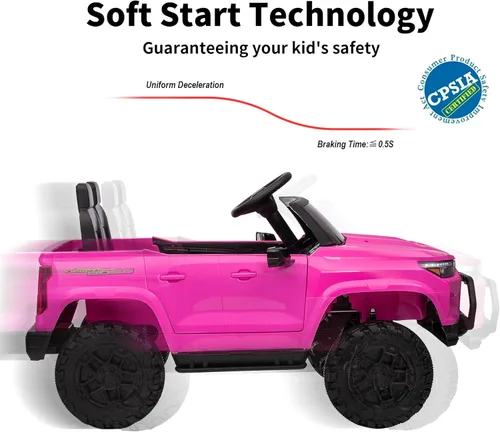 Miniatura 9 de Hikiddo - vehículo de paseo de 24 V y 10 Ah para niños grandes, SUV eléctrico de 4x4 y 2 plazas para conducir con control remoto, motores de 4x200W