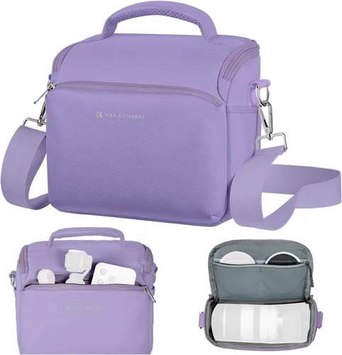 K&F CONCEPT Bolso de bandolera para cámara pequeño estuche cruzado para cámara DSLR/SLR/Cute compacto Bolsos de hombro para fotografía para
