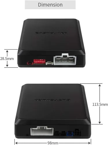 Miniatura 3 de EASYGUARD EC002-LB-NS Sistema de alarma de coche con código variable, entrada sin llave pasiva, botón de arranque/parada táctil, alarma