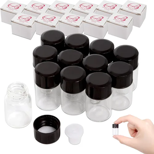 Miniatura 11 de Beauticom frascos de vidrio color ámbar, 5/8 adarme (0.07 oz), para fragancias, sueros, rociadores, aceites esenciales, con orificio reductor