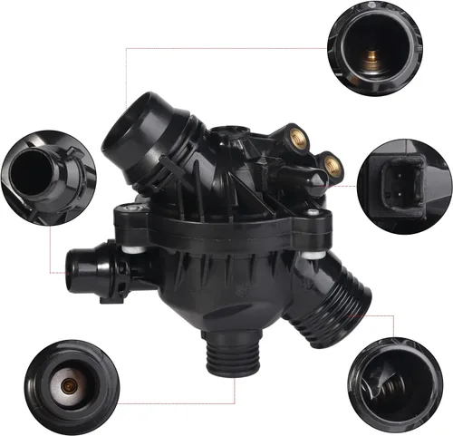 Miniatura 6 de Bomba de agua de motor eléctrico 11517586925 y termostato apto para BMW 325i 325xi 328i 328xi 330i 330xi 525i 525xi 528i 528xi 530i 530xi x3 x5 z4