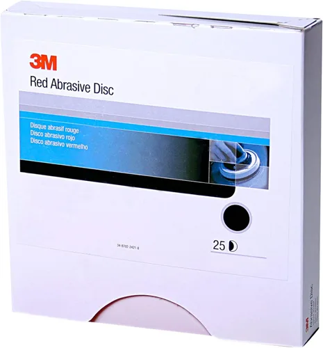 Miniatura 2 de 3M Hookit - P80D, disco de arena abrasiva, rojo, 6 pulgadas., Grado: 40