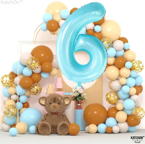 Miniatura 207 de KatchOn, Globo grande azul número 2 de 40 pulgadas Decoraciones de cumpleaños de Baby Shark para niño de 2 años Globo azul número 2 Globo