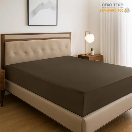 Miniatura 2 de LUX Décor - Sábana bajera individual – Sábanas de microfibra elástica de 360 grados fáciles de ajustar, bolsillo profundo de 16 pulgadas, resistente