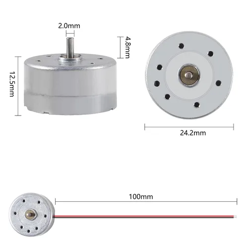 Miniatura 2 de Alinan 20pcs Mini Generador Motores 3V-12V DC Motor eléctrico para DIY generador electrónico de turbina eólica de manivela modelo de energía 20PZAS