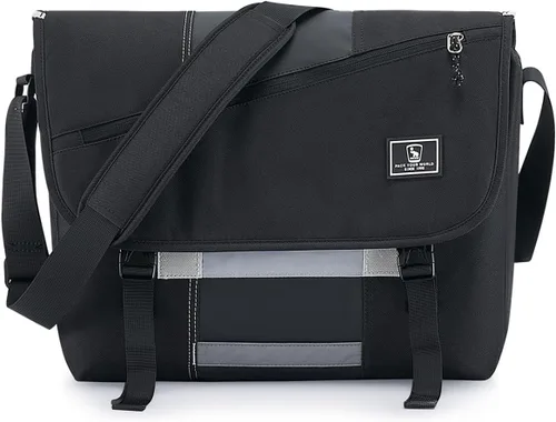 OIWAS Bolsa tipo mensajero para hombre, 14 pulgadas, bolsa cruzada para computadora portátil, bolsa de hombro, bolsa de hombro para universidad,