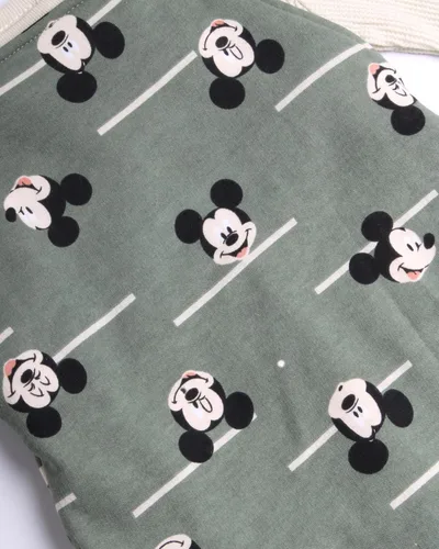 Miniatura 4 de Disney Conjunto general de Mickey Mouse para bebés y niños pequeños, 2 piezas, mameluco con camisa de manga larga (2T-4T)