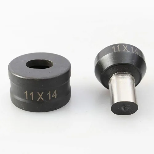 Miniatura 2 de 1 troquel de perforación ovalada hidráulica para punzonadora hidráulica CH-60 (0.217x0.787 in, troquel ovalado)