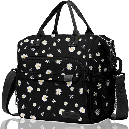 Miniatura 18 de TuErCao - Linda lonchera con forma de fresa para mujeres; bolsas de almuerzo para el trabajo, lonchera pequeña con aislamiento para pícnic, viaje